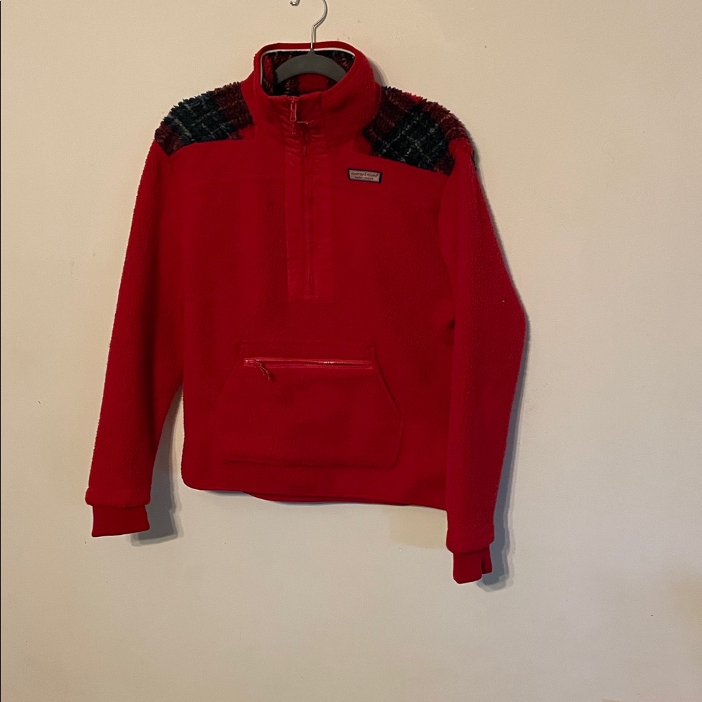 Vineyard vines tartan fleece
